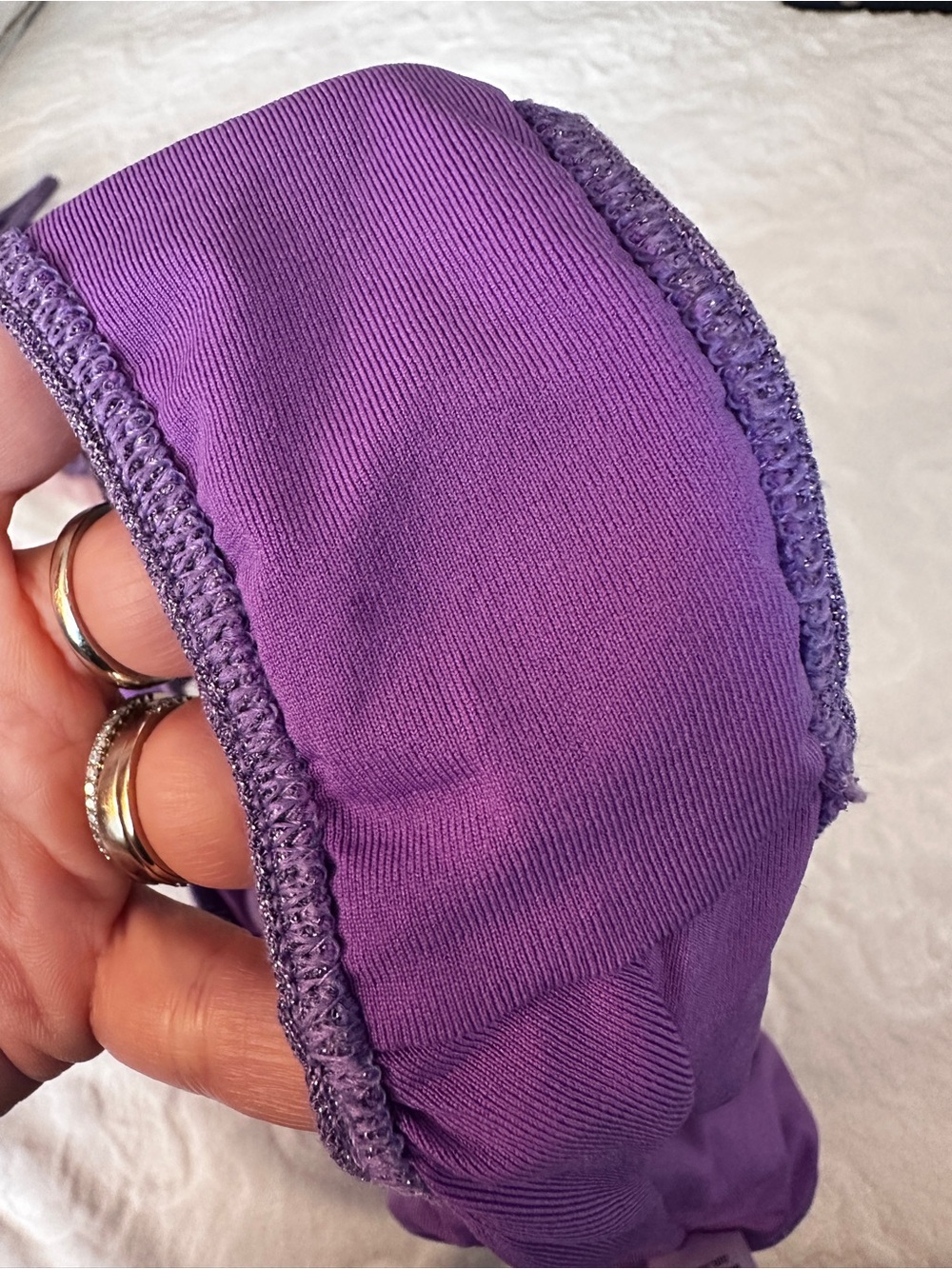 4GIVENESS Glittery Purple Bikini Set Size M - Picture 5 of 6
